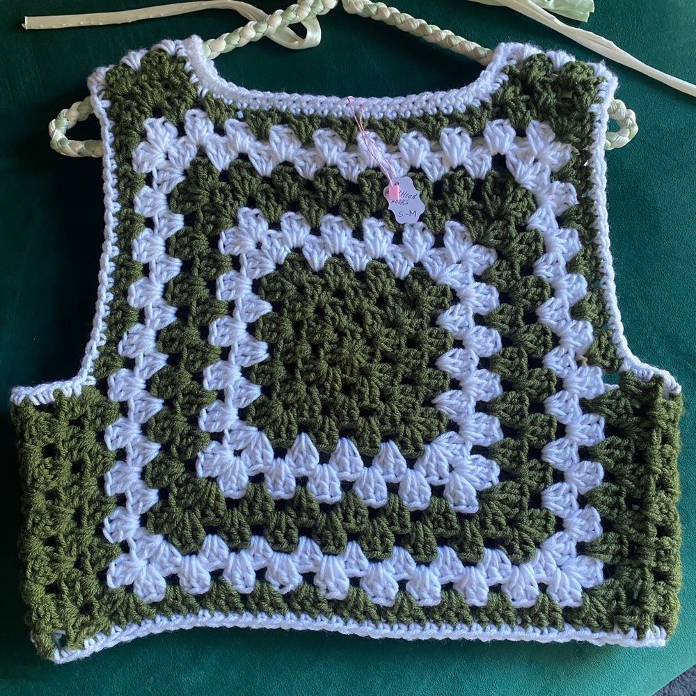 Handmade crochet vest